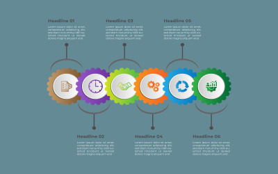 Inställning stil vektor infographic design.