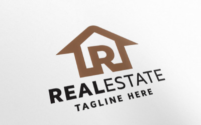 Logotipo De La Letra R De Bienes Raíces