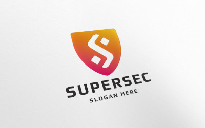 Logotipo de la letra S súper segura Pro