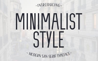 Minimalista stílus - Modern Sans Serif