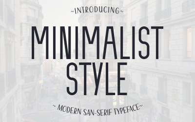 Minimalistisk stil - Modern Sans Serif