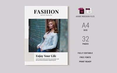 Minimalny szablon magazynu mody 02