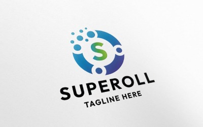 Modello di logo della lettera S di Superoll