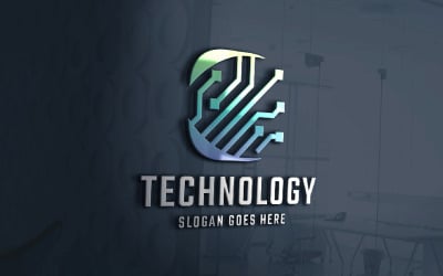 Pro technologie logo sjabloon
