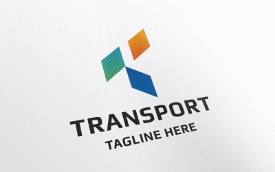 Шаблон логотипа транспортной буквы Т