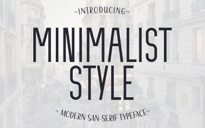 Stile minimalista: moderno Sans Serif