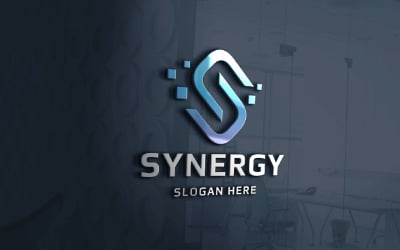 Temporizador del logotipo de la letra S de Pro Synergy