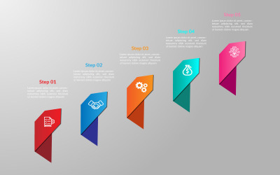 Vektör eps modern infografik tasarım.