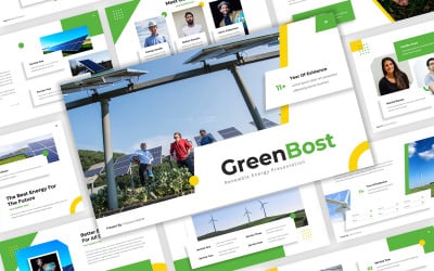 GreenBost - Шаблон PowerPoint для відновлюваної енергії