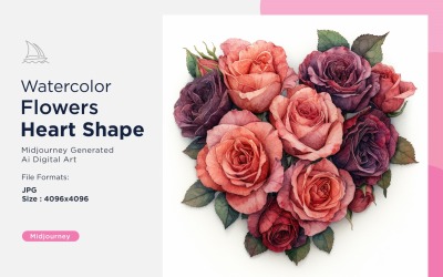 Flowers Heart Shape Love's Illumination A Valentine's Radiance 10