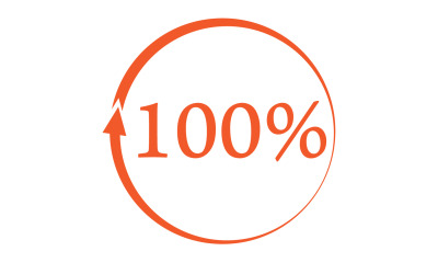 100 persent ikon szimbólum logó verzió v2