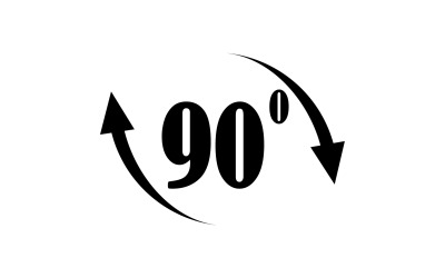 90 derece açı döndürme simgesi sembol logosu v37