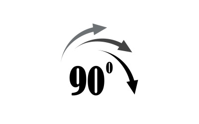 90 derece açı döndürme simgesi sembol logosu v45