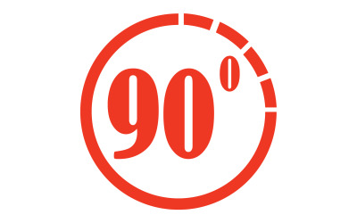 Ikona obrotu o 90 stopni, symbol, logo v13