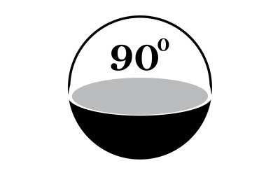 Ikona obrotu o 90 stopni, symbol logo v28