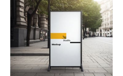 Street Poster Blank Mockup #04