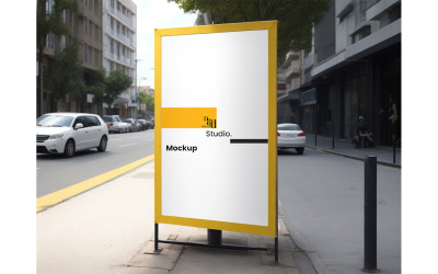 Street Poster Blank Mockup #07