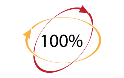 100 obecnych ikona symbol logo wersja v17