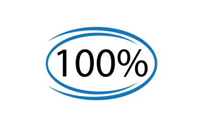 100 per cento icona simbolo logo versione v33