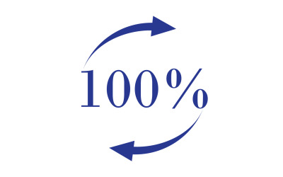 100 per cento icona simbolo logo versione v38