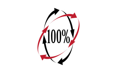 100 persent ikon szimbólum logó verzió 29