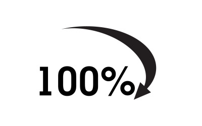 100 persent ikon szimbólum logó verzió 32
