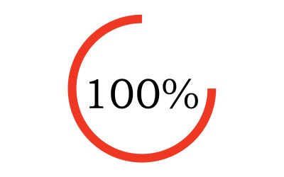 100 persent ikon szimbólum logó verzió 40