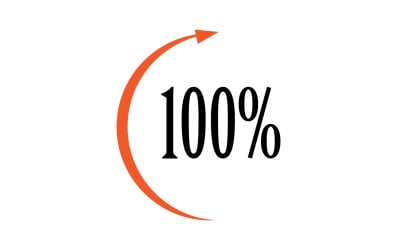 100 persent ikon szimbólum logó verzió 61