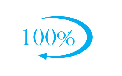 100 persent ikon szimbólum logó verzió 9