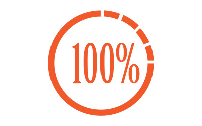 100 persent ikon szimbólum logó verzió v13