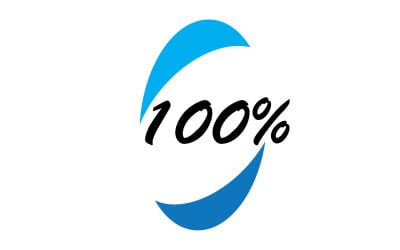 100 persent значок символ логотип версія v27