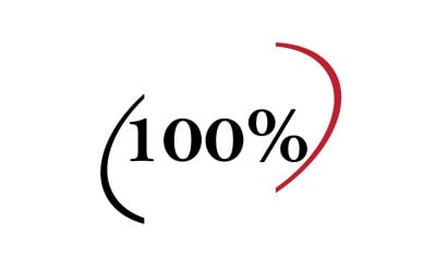 100 persent значок символ логотип версія v60