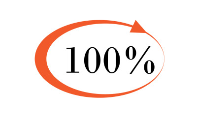 100 procent ikon symbol logotyp version v6
