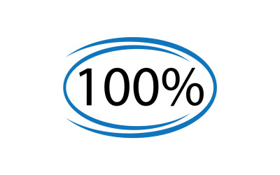 100 yüzde simge sembol logo sürüm v33