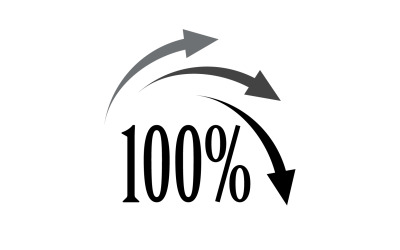 Versione logo simbolo icona 100 pers. v45