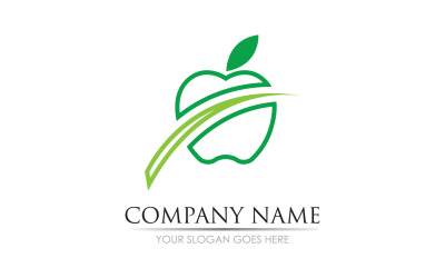 Apple fruits  icon symbol logo version v16
