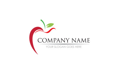 Apple fruits  icon symbol logo version v17
