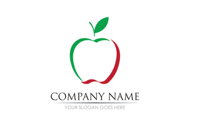 Apple fruits  icon symbol logo version v35
