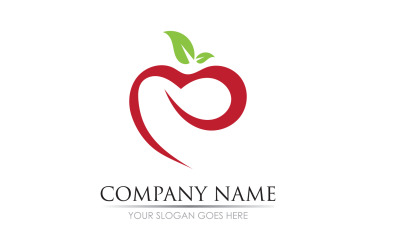Apple fruits  icon symbol logo version v43