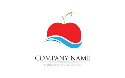 Apple fruits  icon symbol logo version v48