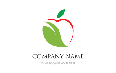 Apple fruits  icon symbol logo version v5