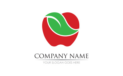 Apple fruits  icon symbol logo version v7