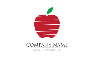 Apple fruits  icon symbol logo version v8