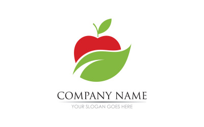 Versione logo simbolo icona frutta mela v47