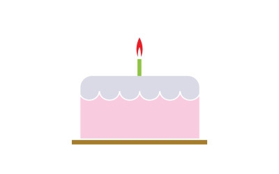 Birthday cake logo icon version v19