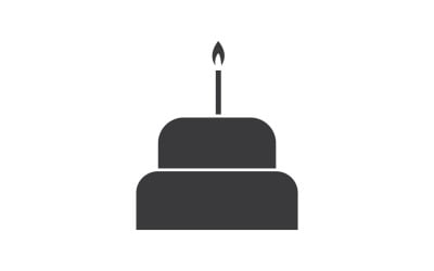 Birthday cake logo icon version v51