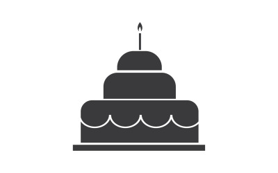 Birthday cake logo icon version v52