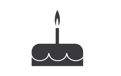 Birthday cake logo icon version v55