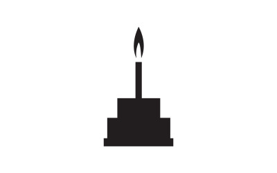 Geburtstagskuchen-Logo-Symbol, Version v35