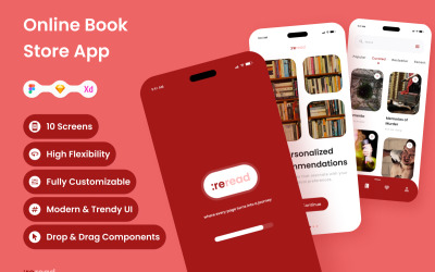 ReRead - Aplicación móvil de la tienda de libros en línea